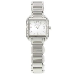 T-Wave Mother Pearl Dial Steel Diamonds Watch